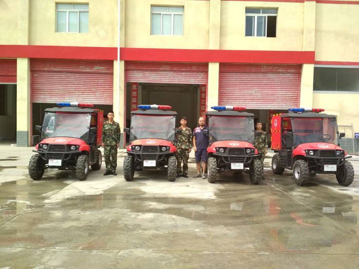 4輛UTV450消防摩托車抵達(dá)甘孜州正式服役