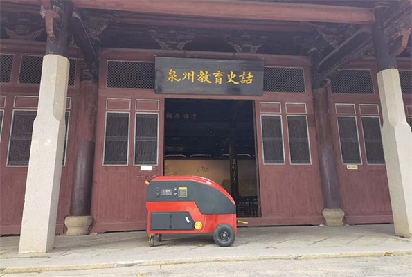 電動高壓細(xì)水霧走進(jìn)泉州府文廟！